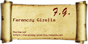 Ferenczy Gizella névjegykártya